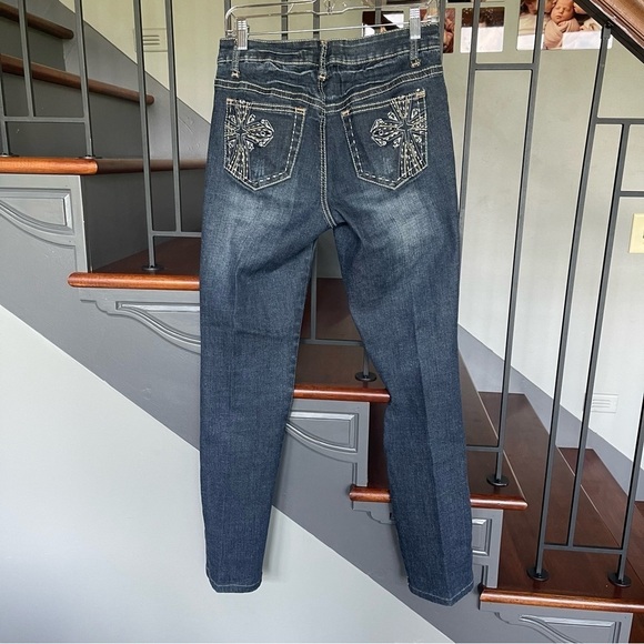 Cato embroidered pocket jeans size 8 - Picture 2 of 10